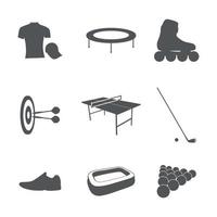 Set of icons on a theme articles for sport vector