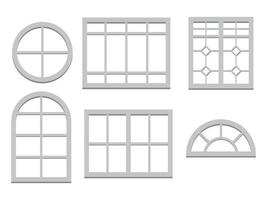 Set of icons on a theme windows vector