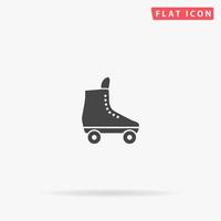 icono de vector plano de patines. signo de estilo de glifo. símbolo de ilustraciones simples dibujadas a mano para infografías conceptuales, proyectos de diseños, ui y ux, sitio web o aplicación móvil.