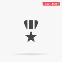 Award flat vector icon. Glyph style sign. Simple hand drawn illustrations symbol for concept infographics, designs projects, UI and UX, website or mobile application.