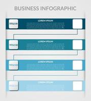 infografía de negocios. vector de diseño de infografías de línea de tiempo. plantilla de opciones de infografía abstracta. ilustración vectorial concepto de negocio con 4 opciones, pasos o procesos.