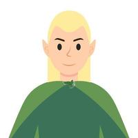 Elf Character on white background vector