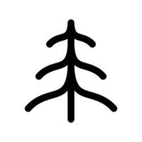 Pine line icon isolated on white background. Black flat thin icon on modern outline style. Linear symbol and editable stroke. Simple and pixel perfect stroke vector illustration.