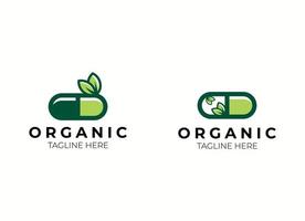 herbal capsule pill leaf medicine drug logo vector icon download