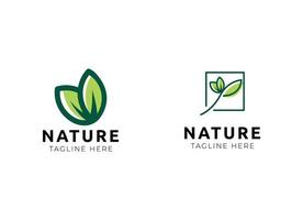 plantilla de diseño de logotipo de naturaleza vector