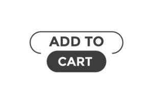 Add to cart button web banner templates. Vector Illustration