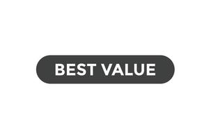 Best value button web banner templates. Vector Illustration