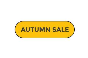 Autumn sale button web banner templates. Vector Illustration