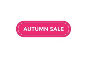 Autumn sale button web banner templates. Vector Illustration