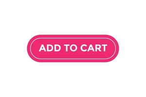 Add to cart button web banner templates. Vector Illustration