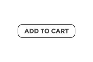 Add to cart button web banner templates. Vector Illustration