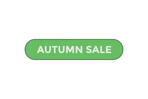 Autumn sale button web banner templates. Vector Illustration