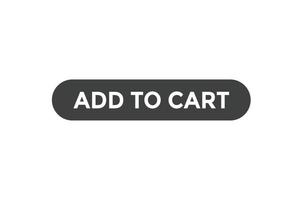 Add to cart button web banner templates. Vector Illustration