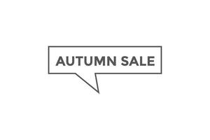 Autumn sale button web banner templates. Vector Illustration