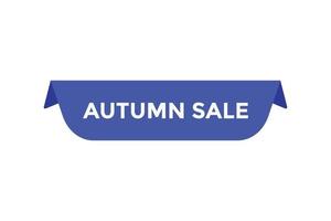 Autumn sale button web banner templates. Vector Illustration