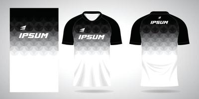 white sports shirt jersey design template vector