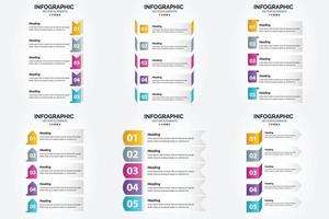 las ilustraciones vectoriales de este conjunto son ideales para crear infografías para publicidad. folletos volantes y revistas. vector