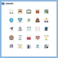 Set of 25 Modern UI Icons Symbols Signs for tic tac photo settings product Editable Vector Design Elements