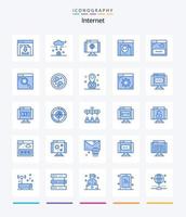 Creative Internet 25 Blue icon pack  Such As sharing. interface. computer. website. error vector