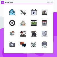 16 Creative Icons Modern Signs and Symbols of connection care accumulator investment asset Editable Creative Vector Design Elements