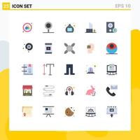 25 Creative Icons Modern Signs and Symbols of gadget computers perfume security lifeguard Editable Vector Design Elements