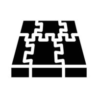 ilustración de vector de icono de glifo de piso de cubierta de goma