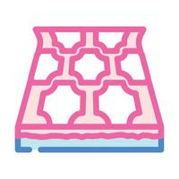 linoleum layer floor color icon vector illustration