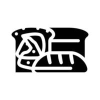 bakery department glyph icon vector illustration