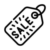 label sale line icon vector illustration