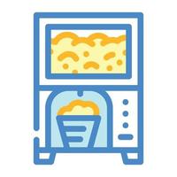 pop corn machine color icon vector illustration