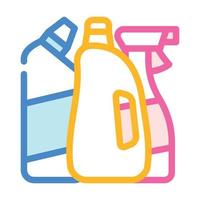 domestic chemical and detergent liquid department color icon vector illustration