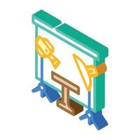 video shooting studio isometric icon vector illustration