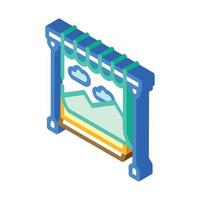 studio background equipment isometric icon vector illustration