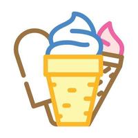 departamento de helados color icono vector ilustración