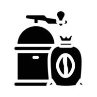 coffee department glyph icon vector illustration