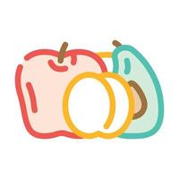 fruit department color icon vector illustration