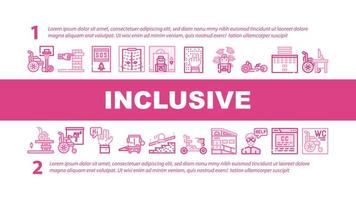 Inclusive Life Tool Landing Header Vector