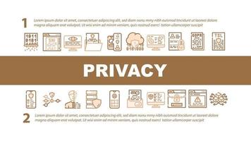 Privacy Policy Protect Landing Header Vector