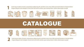 Catalog And Booklet Landing Header Vector