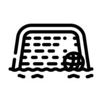 water polo line icon vector illustration