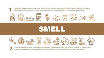 Smell Feel And Sense Landing Header Vector