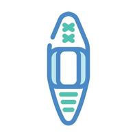 kayak water sport color icon vector illustration