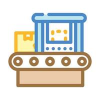 conveyor line color icon vector illustration