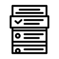 task list line icon vector illustration