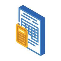 tables business manager isometric icon vector illustration