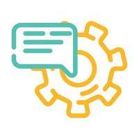 support communication color icon vector illustration