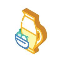 olive oil isometric icon vector illustration