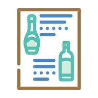 menu wine color icon vector illustration