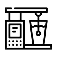 alcohol metro herramienta línea icono vector ilustración