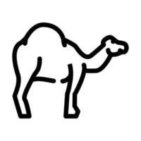 camel animal line icon vector illustration